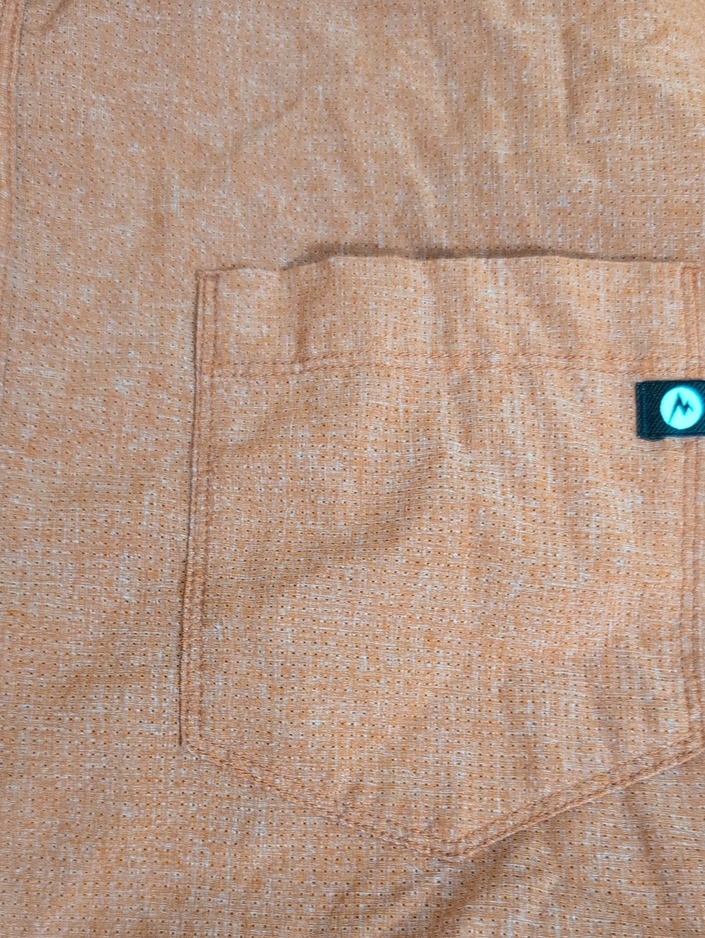 Marmot Aerobora Short-Sleeve Button-Up Shirt in the Picante Orange size XXL - Picture 5 of 7